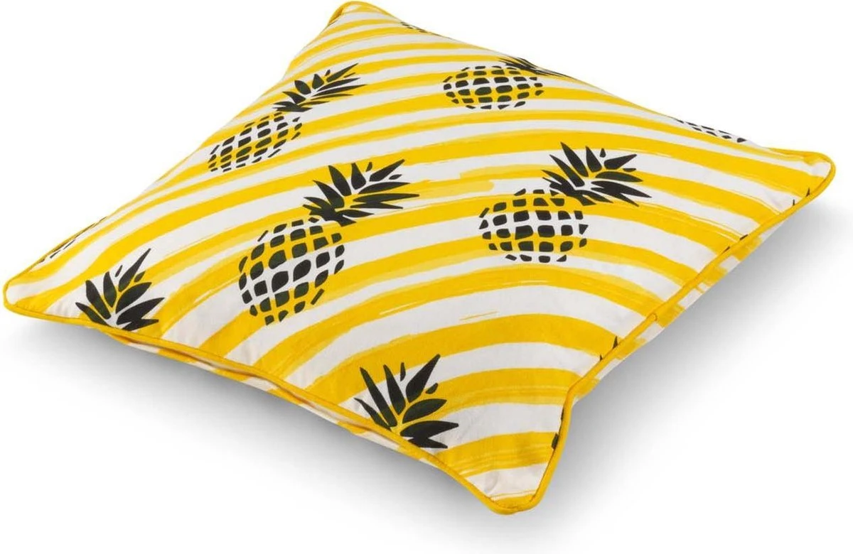 BIBI - Sierkussen Met Ananas Geel 45x45 Cm - Inclusief Binnenvulling 3 BIBI - Sierkussen Met Ananas Geel 45x45 Cm - Inclusief Binnenvulling - Afbeelding 3