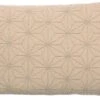 DEBORA - Sierkussen Kraaltjes Patroon - 40x60 Cm - Goud - Beige - Pasteltint - Inclusief Binnenvulling