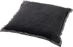 BURTO - Sierkussen Van Gewassen Katoen Raven 45x45 Cm - Zwart - Inclusief Binnenvulling -Dutch Decor 1200x782 3