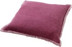 BURTO - Kussenhoes Van Gewassen Katoen Heather Rose 60x60 Cm - Roze - Met Rits -Dutch Decor 1200x786