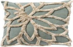 LIVIA - Kussenhoes 40x60 Cm Jadeite - Groen - Exclusief Binnenkussen