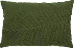 LENNY - Kussenhoes Van Katoen 40x60 Cm Chive - Groen - Exclusief Binnenkussen