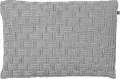 EMDEN - Sierkussen Lichtgrijs 40x60 Cm - Inclusief Binnenvulling