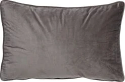 FINN - Kussenhoes Velvet Driftwood 40x60 Cm - Taupe - Met Rits