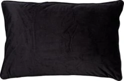 FINN - Kussenhoes Velvet Raven 40x60 Cm - Zwart - Exclusief Binnenkussen