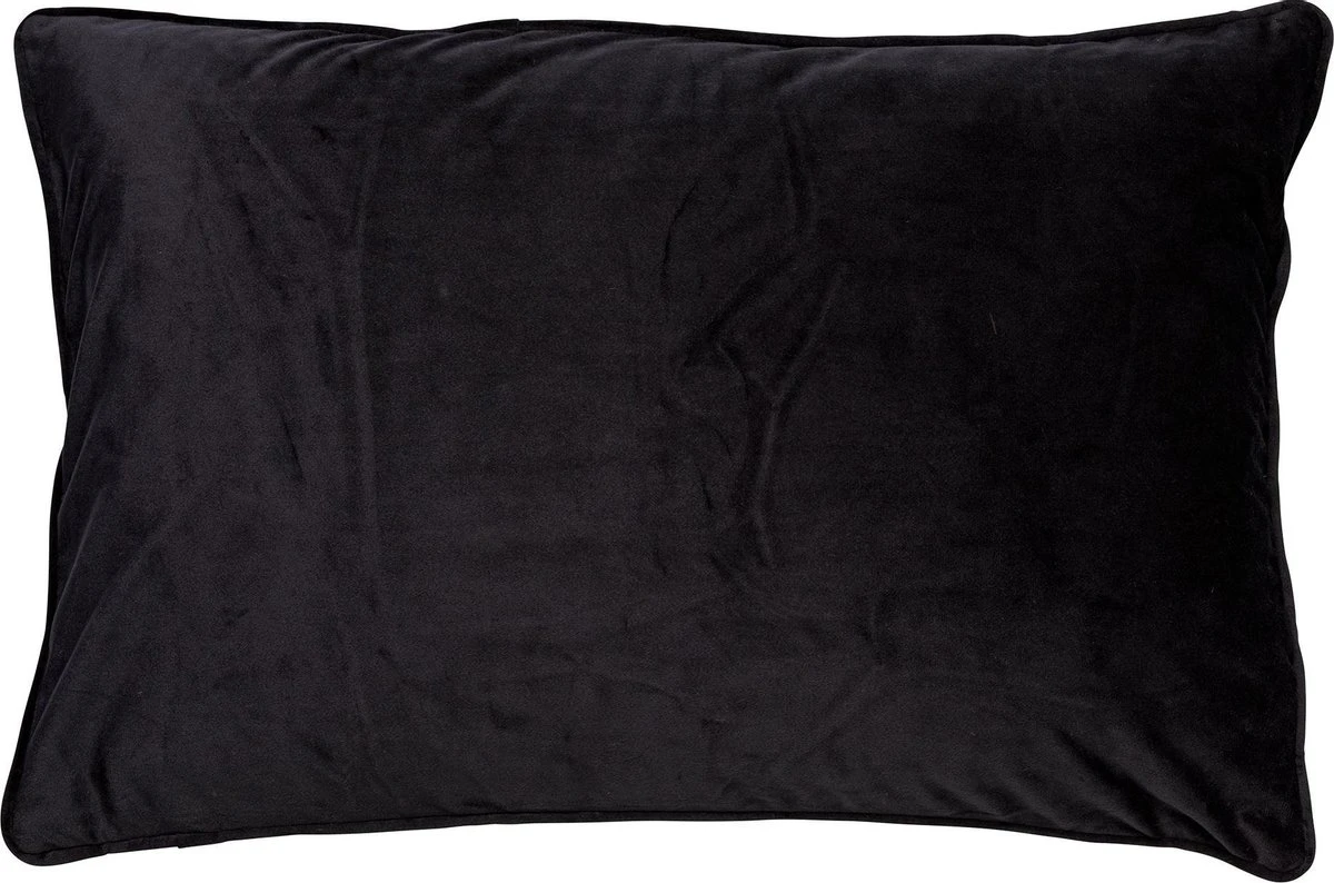 FINN - Sierkussen Velvet Raven 40x60 Cm - Zwart - Inclusief Binnenvulling 1 FINN - Sierkussen Velvet Raven 40x60 Cm - Zwart - Inclusief Binnenvulling