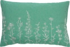 MADELIN - Kussenhoes Van Katoen Beveled Glass 40x60 Cm - Groen - Met Rits