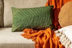 LENNY - Kussenhoes Van Katoen 40x60 Cm Chive - Groen - Exclusief Binnenkussen -Dutch Decor 1200x800 1