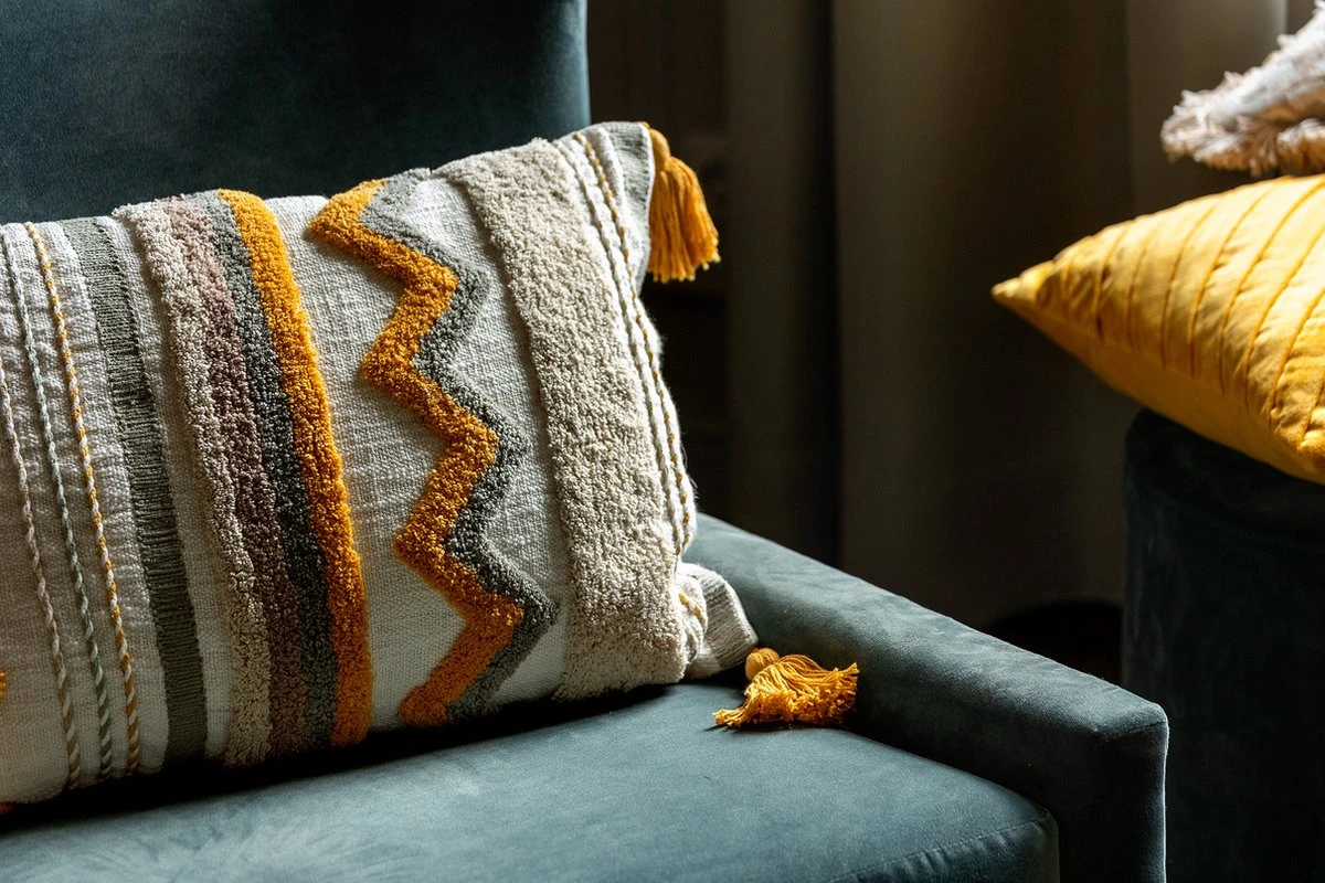 GAZELLE - Kussenhoes 40x60 Cm Jadeite - Groen - Exclusief Binnenkussen 6 GAZELLE - Kussenhoes 40x60 Cm Jadeite - Groen - Exclusief Binnenkussen - Afbeelding 6