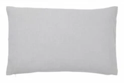 ETEL - Kussenhoes Geborduurd 30x50 Cm - Lichtgrijs - Wit - Roze - Paars - 100% Katoen - Met Rits -Dutch Decor 1200x800 29