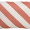 Dutch Decor - SANZENO - Outdoor Kussenhoes 40x60 Cm - Waterafstotend En Uv-bestendig - Gestreept - Muted Clay - Wit En Roze - Buitenkussen - Tuinkussen - Loungekussen- Voor Buiten