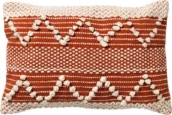 JULIUS - Sierkussen Van Katoen 40x60 Cm Potters Clay - Oranje - Inclusief Binnenvulling