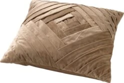 PHILLY - Kussenhoes Velvet 45x45 Cm - Cobble Stone - Beige - Exclusief Binnenkussen -Dutch Decor 1200x804 1