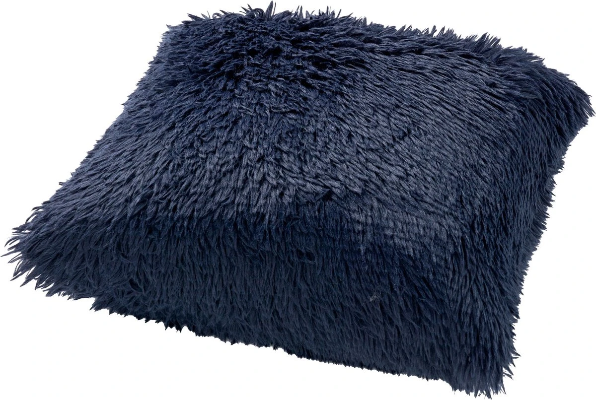 FLUFFY - Kussenhoes Unikleur Insignia Blue 45x45 Cm - Blauw - Exclusief Binnenkussen 5 FLUFFY - Kussenhoes Unikleur Insignia Blue 45x45 Cm - Blauw - Exclusief Binnenkussen - Afbeelding 5