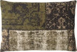 NEAL - Kussenhoes Van Katoen - 40x60 Cm - Calliste Green - Groen - Met Rits