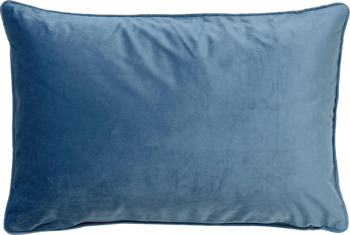 FINN - Sierkussen Velvet Provincial Blue 40x60 Cm - Blauw - Inclusief Binnenvulling 1 FINN - Sierkussen Velvet Provincial Blue 40x60 Cm - Blauw - Inclusief Binnenvulling