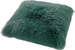 FLUFFY - Kussenhoes Unikleur 45x45 Cm - Sagebrush Green - Groen - Exclusief Binnenkussen -Dutch Decor 1200x809