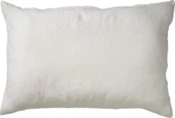 LINN - Kussenhoes LINNEN Snow White 40x60 Cm - Wit - Exclusief Binnenkussen