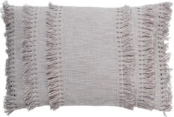 FARA - Kussenhoes Katoen 40x60 Cm - Micro Chip - Grijs - Exclusief Binnenkussen