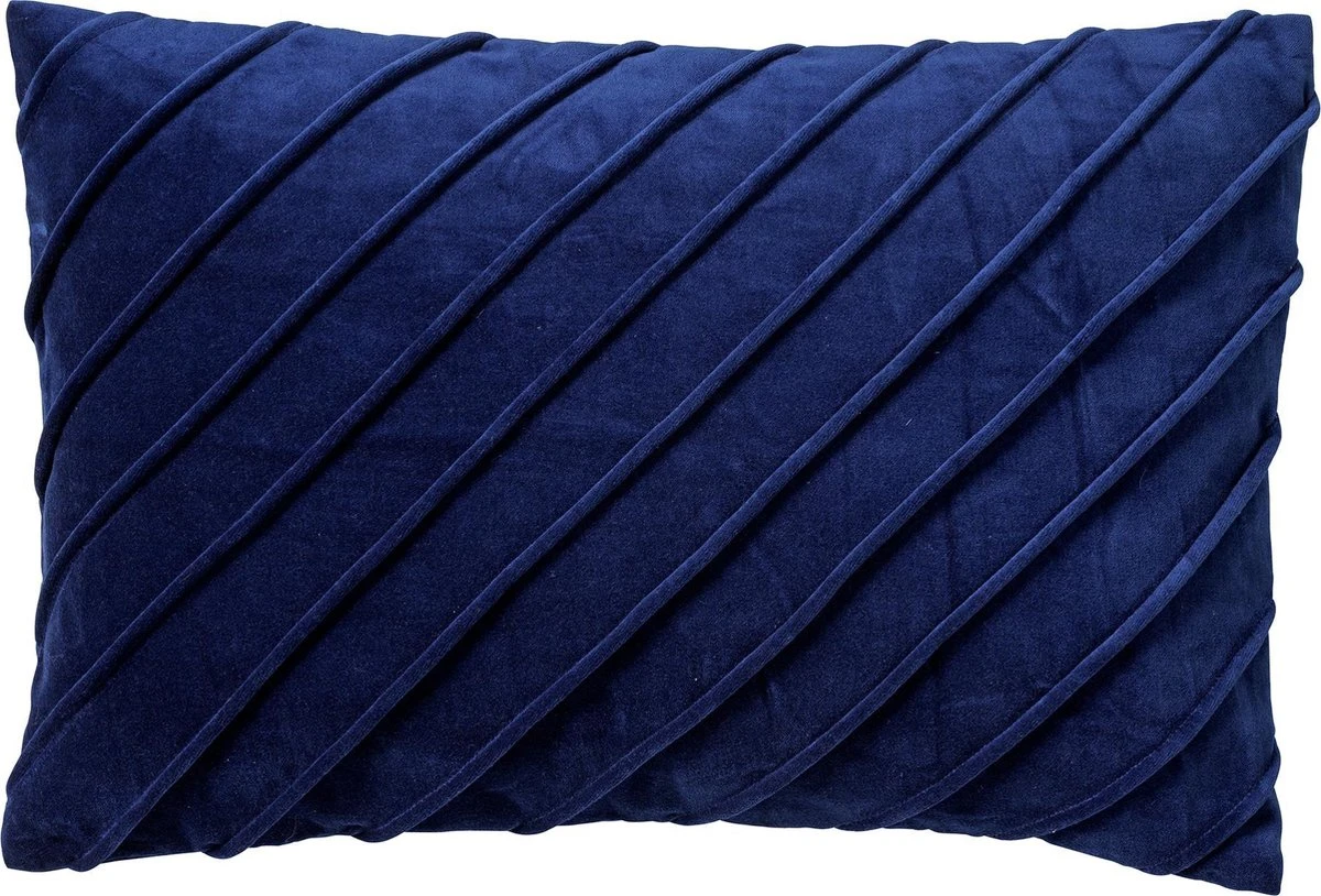 PACO - Sierkussen Velvet 40x60 Cm Insignia Blue - Blauw - Inclusief Binnenvulling 1 PACO - Sierkussen Velvet 40x60 Cm Insignia Blue - Blauw - Inclusief Binnenvulling