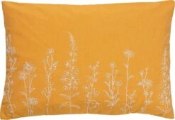 MADELIN - Sierkussen Van Katoen Golden Glow 40x60 Cm - Geel - Inclusief Binnenvulling