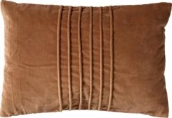 PAX - Sierkussen Velvet 40x60 Cm Tobacco Brown - Bruin - Inclusief Binnenkussen