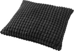 Set Van 2- Dutch Decor ROME- Kussenhoezen Unikleur Raven 45x45 Cm - Zwart -Dutch Decor 1200x828