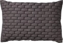 LINA - Sierkussen Charcoal Grey 40x60 Cm - Grijs - Inclusief Binnenvulling