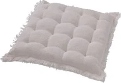 Set Van 4 - Dutch Decor BURTO - Stoelkussen Van Gewassen Katoen Snow White 40x40 Cm - Wit - Zitkussen -Dutch Decor 1200x830 5