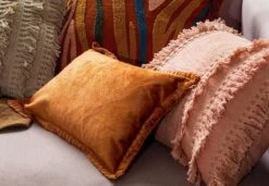 REBEL - Kussenhoes Velvet 30x50 Cm Potters Clay - Oranje - Exclusief Binnenkussen -Dutch Decor 1200x832