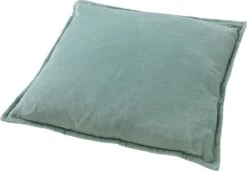 Set Van 2 Sierkussens - Dutch Decor CAITH - 50x50 Cm - Velvet - Jadeite - Lichtgroen – Unikleur – Inclusief Binnenkussens -Dutch Decor 1200x832 3