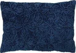 AMAR - Kussenhoes Van Katoen 40x60 Cm Insignia Blue - Blauw - Exclusief Binnenkussen
