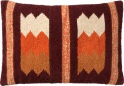 LINO - Kussenhoes Kelim Merlot 40x60 Cm - Rood - Exclusief Binnenkussen