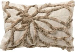 LIVIA - Kussenhoes 40x60 Cm Snow White - Wit - Exclusief Binnenkussen