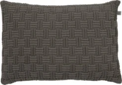 EMDEN - Sierkussen Taupe 40x60 Cm - Inclusief Binnenvulling