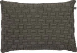 EMDEN - Kussenhoes Taupe 40x60 Cm - Exclusief Binnenkussen