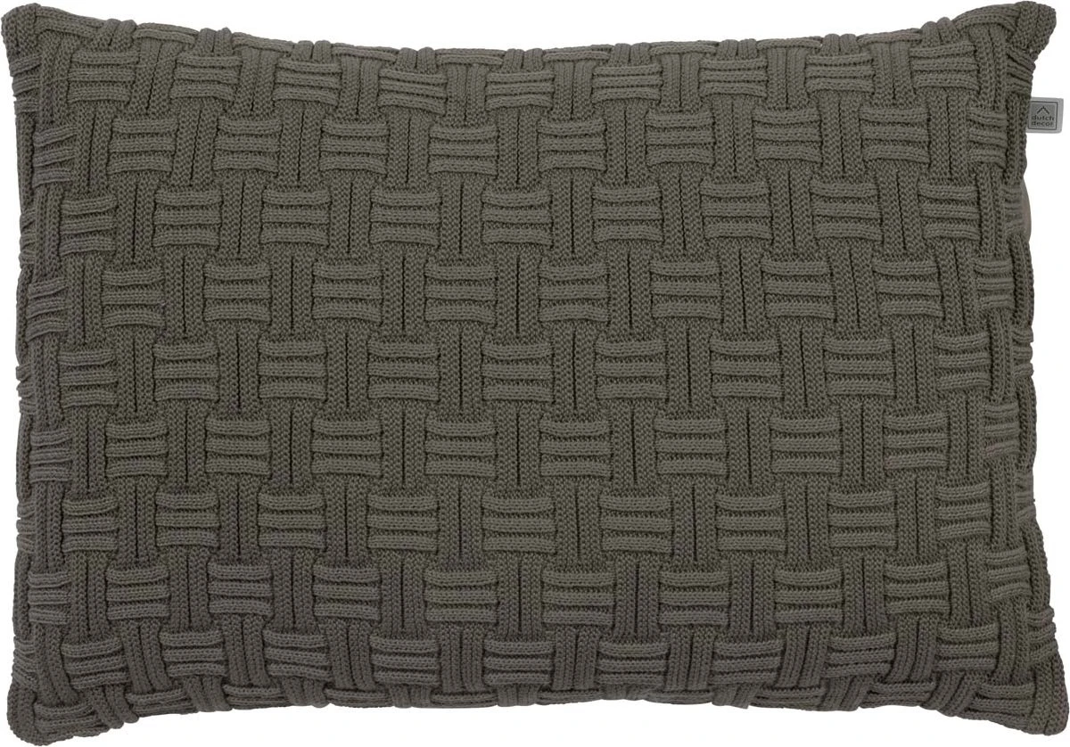 EMDEN - Kussenhoes Taupe 40x60 Cm - Exclusief Binnenkussen 1 EMDEN - Kussenhoes Taupe 40x60 Cm - Exclusief Binnenkussen