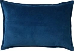 FAY - Sierkussen Velvet Insignia Blue 40x60 Cm - Blauw - Inclusief Binnenkussen