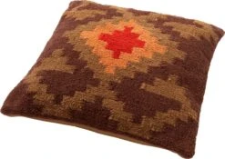 MAURO - Kussenhoes Kelim 45x45 Cm - Rocky - Bruin - 100% Katoen - Met Rits 9 MAURO - Kussenhoes Kelim 45x45 Cm - Rocky - Bruin - 100% Katoen - Met Rits -Dutch Decor 1200x848