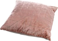 ELISA - Kussenhoes Velvet - 45x45 Cm - Muted Clay - Roze - Exclusief Binnenkussen -Dutch Decor 1200x853 2
