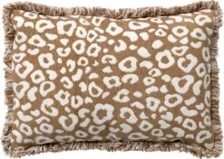 LILO - Kussenhoes Van Katoen 40x60 Cm Tobacco Brown - Bruin - Met Rits