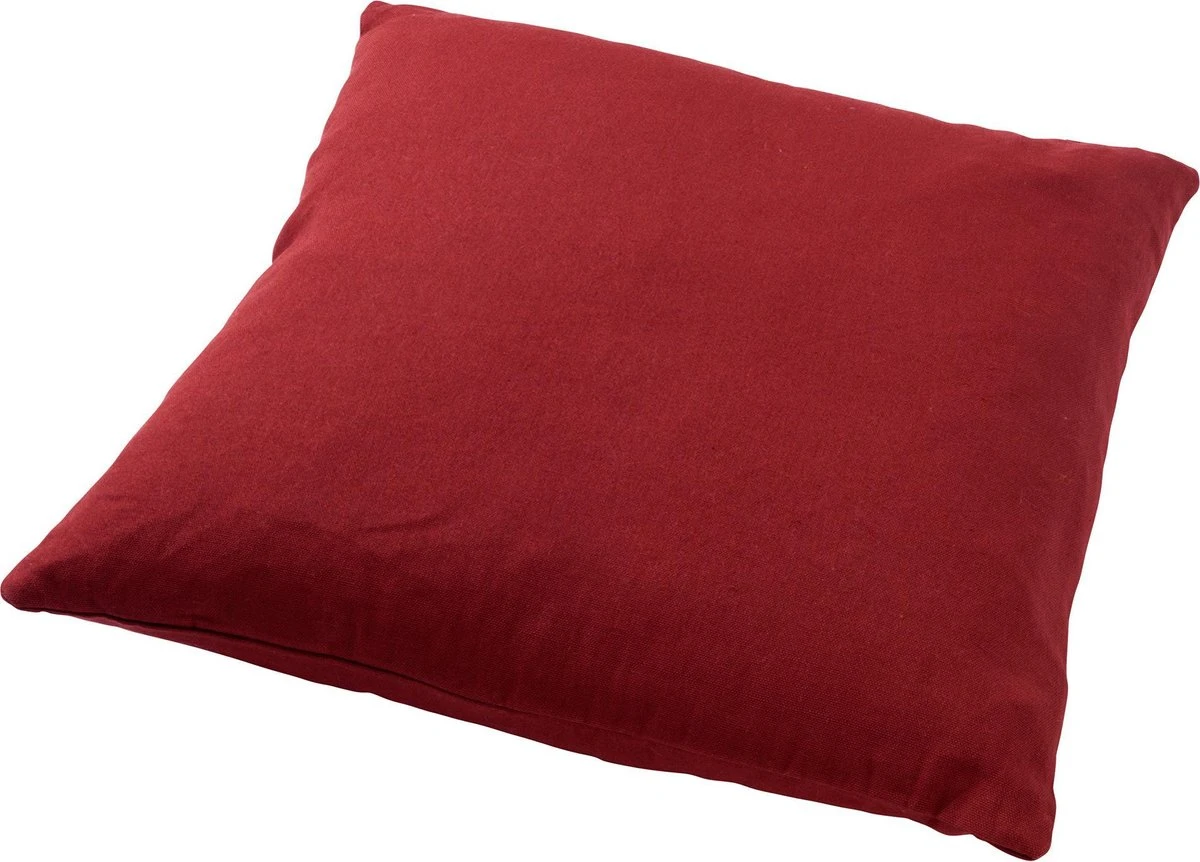 JAMES - Sierkussen Katoen 45x45 Cm - Merlot - Rood - Inclusief Binnenkussen 2 JAMES - Sierkussen Katoen 45x45 Cm - Merlot - Rood - Inclusief Binnenkussen - Afbeelding 2