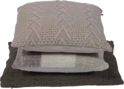 NOACH - Kussenhoes Zand 45x45 Cm - Exclusief Binnenkussen -Dutch Decor 1200x869