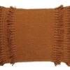 FARA - Kussenhoes Katoen 40x60 Cm - Tobacco Brown- Bruin - Exclusief Binnenkussen