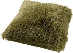 FLUFFY - Kussenhoes Unikleur 60x60 Cm - Calliste Green - Groen - Exclusief Binnenkussen -Dutch Decor 1200x881