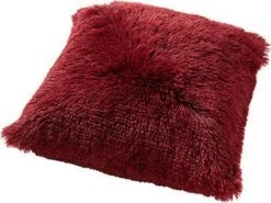 FLUFFY - Kussenhoes Unikleur 45x45 Cm - Merlot - Rood - Exclusief Binnenkussen -Dutch Decor 1200x898 1