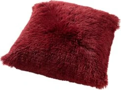 Set Van 2- Dutch Decor FLUFFY - Kussenhoezen Unikleur Merlot 60x60 Cm - Rood -Dutch Decor 1200x898 2