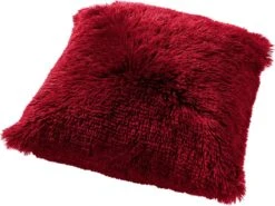 FLUFFY - Kussenhoes Unikleur 60x60 Cm - Chili Pepper - Rood - Exclusief Binnenkussen -Dutch Decor 1200x899 2
