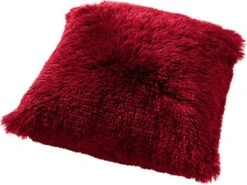 FLUFFY - Kussenhoes Unikleur 60x60 Cm - Chili Pepper - Rood - Exclusief Binnenkussen -Dutch Decor 1200x899 3