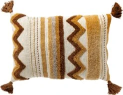 GAZELLE - Sierkussen 40x60 Cm Tobacco Brown - Bruin - Inclusief Binnenvulling